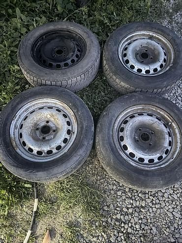 j 5: Колеса в сборе 195 / 65 / R 15, Зима, Б/у, Комплект, Легковые, Железные, отверстий - 4 — 3