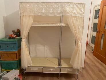 Шкафы: Продаю новый шкаф складной . тканевый .легко складывается. легкий — 1