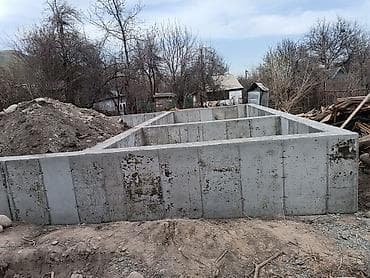 каркас для фермы: Монолитный ленточный фундамент под дом/хозпостройку - Тип: монолитный — 1