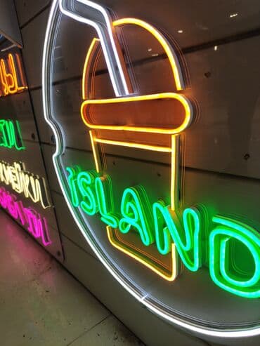 изготовление рекламных вывесок: | Неоновые вывески, Вывески, | Монтаж, Снятие размеров, Разработка дизайна — 6