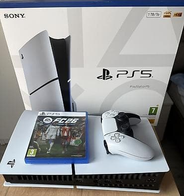 sony playstation пять: PlayStation 5 (версия с дисководом) + геймпад DualSense + игра EA — 5