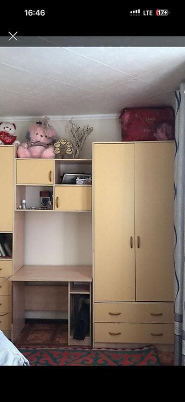 Модульный набор мебели для детской/кабинета: шкаф + рабочая зона