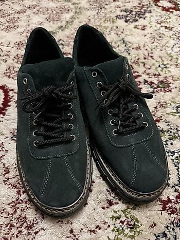 масси: Мужские повседневные полуботинки из замши натуральной - Цвет — 1