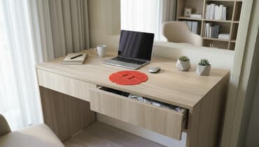 Компьютерный стол, Б/у, С полками