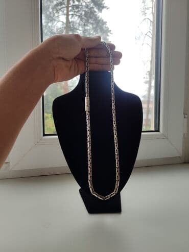 продаю золотую цепочку: Серебряная цепь Лисий Хвост Серебро 925 проба Ручная работа Цепь — 4