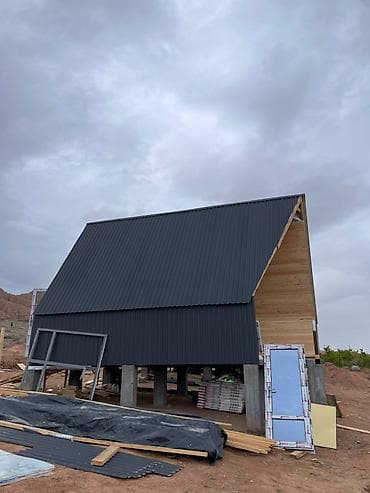 арка дома: A‑образный дом (A-frame) на свайно-столбчатом основании - — 3