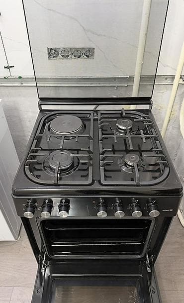 Компрессоры: Плита газо-электрическая (комбинированная) Elletto, цвет черный. - — 7