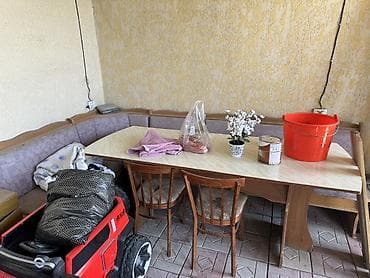 стулья для швейных машин: Кухонный стол и стул, Б/у, цвет - Серый — 1