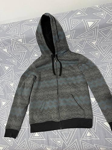 nike tech: Мужская толстовка, S, Б/у, цвет - Серый — 1