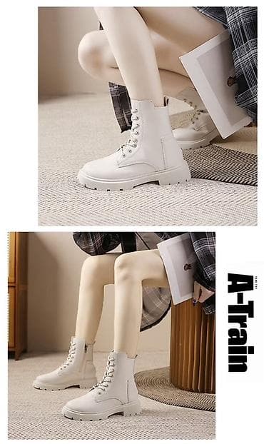 обувь для зимы: Ботинки, 36, Fashion, Новый, цвет - Белый, Самовывоз — 3