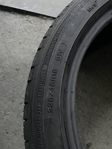 шины 22545 r18: Шины 225 / 45 / R 18, Лето, Б/у, 1 шт, Легковые, США, Michelin — 2