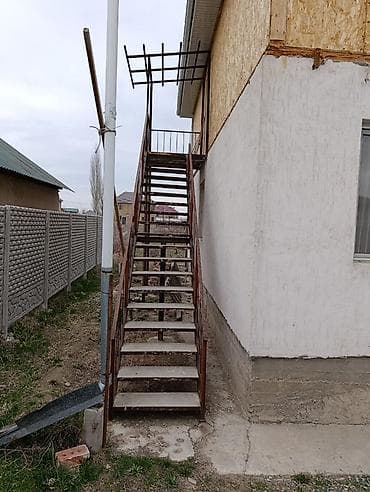 монолит работа: Металлическая лестница Наружные, Форма лестницы: Прямая — 1