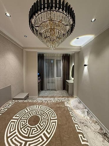 Очок: Студия с современной отделкой и мебелью сдается на долгий срок, мкр — 8