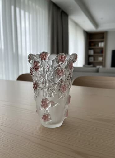 цветок в колбе: Ваза, высота 16 см, в идеальном состоянии — 1