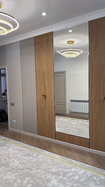 задняя полка: Гарнитур для зала, Тумба под ТВ, МДФ, цвет - Серый — 1