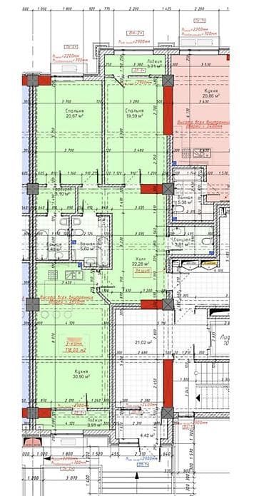 париж: 3 комнаты, 118 м², Элитка, 1 этаж, Готовая ПСО (под самоотделку) — 6