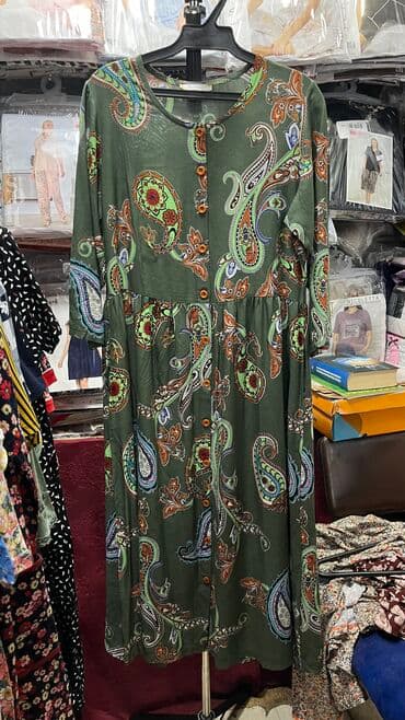 домашние халаты больших размеров: Летний халат 100%хлопок. Размеры 42 до 60 Адрес: рынок Орто-Сай — 15