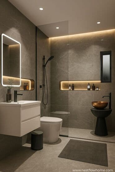 квартира аренда в ош: 1 комната, Душевая кабина, Постельное белье, Кондиционер — 6