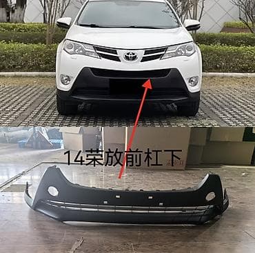 Нижняя накладка (юбка) переднего бампера для Toyota RAV4 -