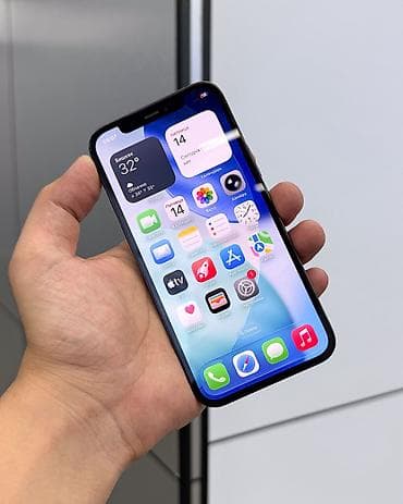 Мобильные телефоны и аксессуары: IPhone 12 Pro, Б/у, 256 ГБ, Pacific Blue, Защитное стекло, Чехол, В рассрочку, 90 % — 2
