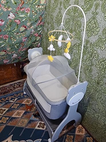 где можно купить бешик: Детская колыбель-люлька с маятником и мобилью - Тип: напольная — 2