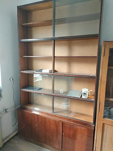 деревяные перегородки: Стенка-шкаф, Тип стенки-шкафа: Модульная, Особенности: Для хранения посуды — 4