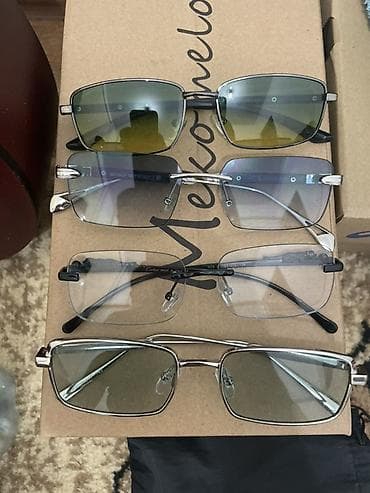 Ювелирные изделия: Солнцезащитные очки очки, Унисекс, Прямоугольные, Линзы градиентные — 4