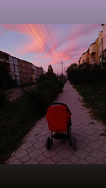 4 колесный велосипед с рулем цена: Коляска, Другой бренд, цвет - Черный, Б/у, Самовывоз — 2