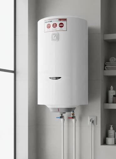 продается аристон: Водонагреватель Ariston цилиндрической формы в белом корпусе — 1