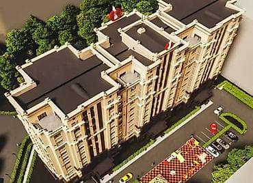osh flats: 1 комната, 52 м², Элитка, 9 этаж, Готовая ПСО (под самоотделку) — 3