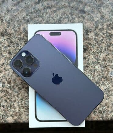 телефон айфон 14про: IPhone 14 Pro, Deep Purple, Коробка — 1