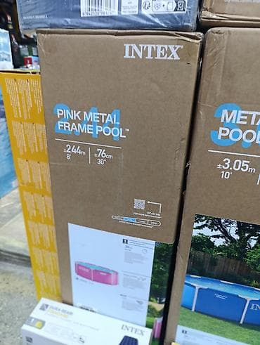 Бассейн каркасный Intex Pink Metal Frame Pool - Тип: наземный — 1