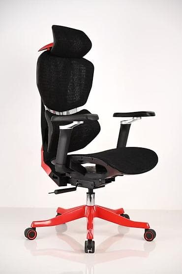 Балдар эмереги: Оюн үчүн кресло, Дөңгөлөктүү, түсү - Кызыл — 2