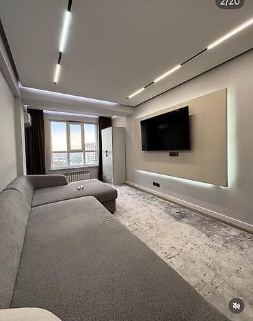 discovery studio: 2 комнаты, 63 м², Пишпек Элитка, 7 этаж, Дизайнерский ремонт — 9