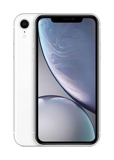 для видео: IPhone Xr, Б/у, 128 ГБ, Белый, Чехол, 76 % — 1