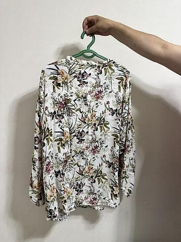 oversize: Блузки женские, комплект из 2 моделей. 1) Черная рубашка oversize: - — 3