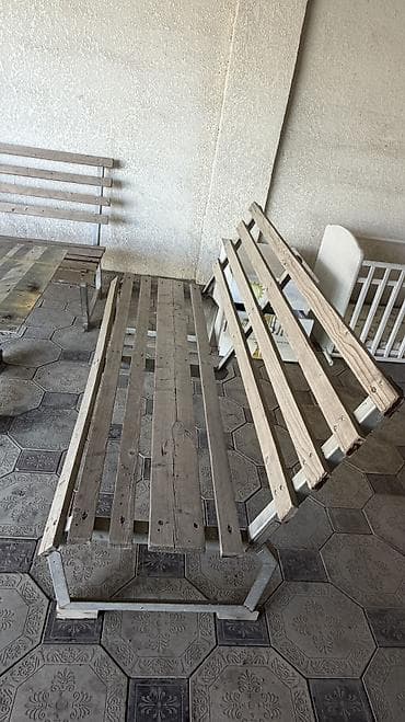 стол садовый: Комплект садовой мебели, Стол, Металл — 3