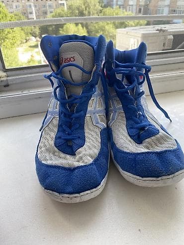 Мырзалардын бут кийими: Эркектердин кроссовкасы, 41.5, 42, Asics, Колдонулган, түсү - Көк, Өзү алып кетүү — 1