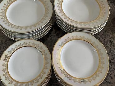 сервиз на 12 персон: Богато и изысканно! Перламутр с позолотой! 😍 Новый столовый сервиз на — 5