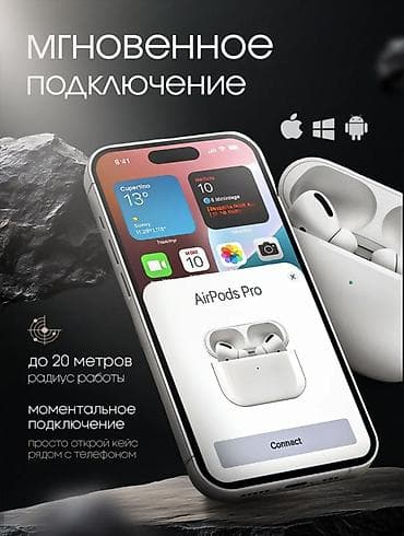 samsung galaxy a71: Беспроводные вакуумные наушники, Apple, Airpods Pro 3, Новый — 6