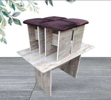 столы и стулья в рассрочку: Кухонный стол и стул, Новый, Платная доставка, цвет - Бежевый — 13