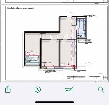 312: 2 комнаты, 73 м², ул. Баха Элитка, 4 этаж, Евроремонт — 2