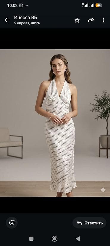 женские вечерние туфли: Вечернее платье, Коктейльное, Короткая модель, Атлас, Без рукавов, S — 3