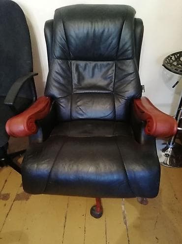Офис столдору: Офис креслолор, Колдонулган, Дөңгөлөктүү, түсү - Кара, Булгаары, Өзү алып кетүү — 1