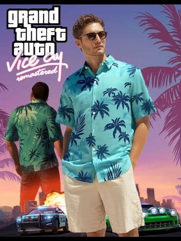 кийит: Эркектердин көйнөгү, 4XL, Жаңы, түсү - Көгүлтүр, Акылуу жеткирүү — 1