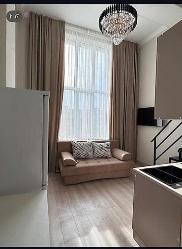 Квартиры: 1 комната, 27 м², Аламедин-1 мкр Элитка, 2 этаж, Евроремонт — 3