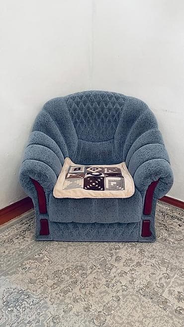 ремонт надувного матраса: Комплект мягкой мебели, цвет - Голубой — 3