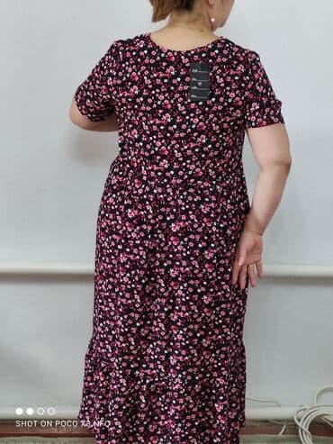 прокат платьев больших размеров: Платья . Штапель. Размеры:52-54-56. Доставка по городу платная . обмен — 2