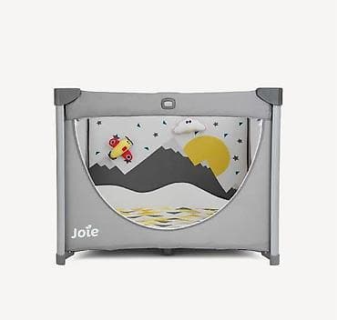 Игровые манежи: Манеж Joie (квадратный, серый) - Просторный игровой манеж с мягким — 5