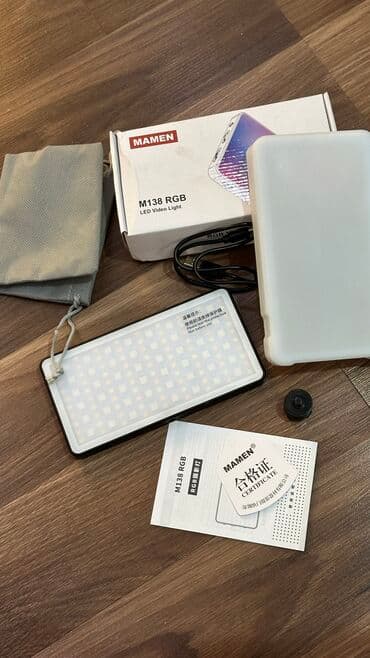 света диот: RGB панель MAMEN RGB светодиодный накамерный свет, сможет обеспечить — 5